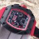 2017 Fake Richard Mille RM011 Chronograph Watch Black Case Red Inner rubber (3)_th.jpg